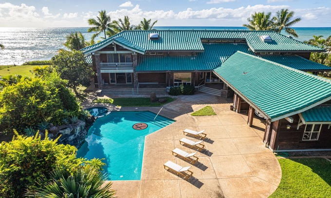 Maili Casa | Konishiki Beachhouse: Luxury 6BR Oceanfront Home w/ Private Pool, Beach Access