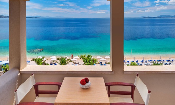Nisaki Apartamento | Playa de Krouzeri Vista al mar Apartamentos en la playa de Nissaki en la playa de Krouzeri