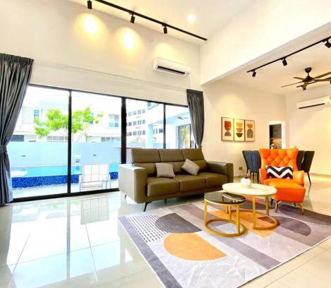 Kuala Selangor Casa | Kuala Selangor Modern Homestay with Pool 20pax