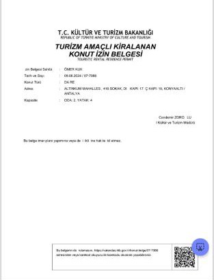 Altnkum Mahallesi Apartamento | Kuk apartment