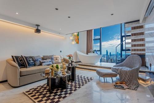 Kunming City Centre Apartamento | Kunming Hotel High Sky View Apartment