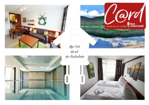 Schluchsee Apartamento | Kurhotel Schluchsee App 1103 - das mit der Kuckucksuhr, mit Indoorpool, Hochschwarzwaldkarte, Schluchsee