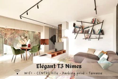 Faubourg Apartamento | l'élégant T3Nîmes Parking-centre ville