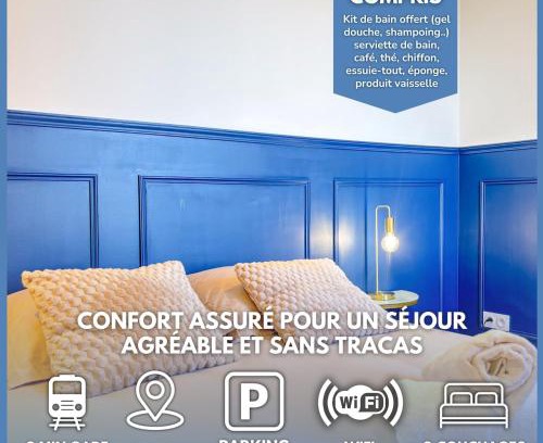 Saint-Brieuc Apartamento | L'Étoilé - Parking Gratuit, Confort & Design Chic