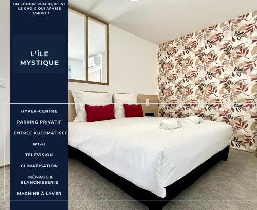 Mont-de-Marsan Apartamento | L'Île Mystique - Central - Parking Privé - Neuf - Clim