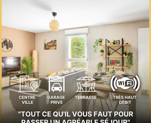 Quartier Saint-Leon Apartamento | L'adresse Colmarienne - RDC - Terrasse - Garage