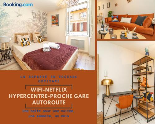Gaillac Apartamento | L'Aparté T2 Relax & Cosy en Toscane occitane-Gaillac hypercentre
