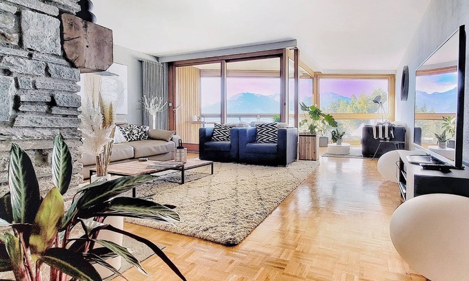 Randogne Apartamento | L'AvantGardiste, spacious duplex apartment (6 Bedrooms) with panoramic view