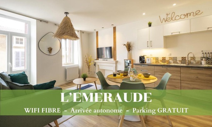 Pont-d'Ain Apartamento | L'Emeraude - 1 à 4P - Wifi Fibre - Parking Gratuit