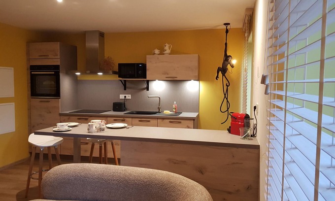 Liepvre Apartamento | Le Refuge-Apartamento-Confortable-Baño con bañera