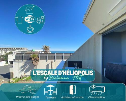 Naturist Village Apartamento | L'Escale d'Héliopolis, Climatisé, Coeur du village