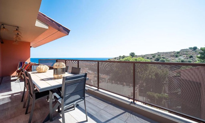 Collioure Apartamento | L'Escale de Collioure - Climatisé, parking privé sécurisé, vue mer