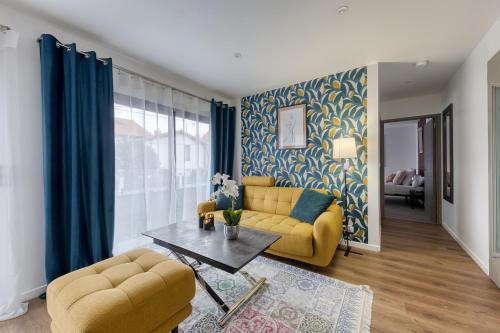 Aubervilliers Apartamento | L'escale Parisienne - METRO 3 min, Proche JO, Direct au Louvre,Galeries Lafayette, Opéra,