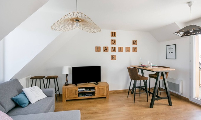 La Marne Apartamento | L'Escapade Malouine - Appartement 2* lumineux avec balcon