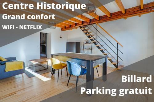 Romans-sur-Isere Apartamento | L’Escarpin - Billard - centre historique