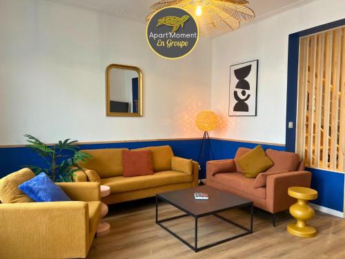 Bourbourg Apartamento | L'Horizon Bleu - Appartement 4 chambres avec cour au centre Bourbourg
