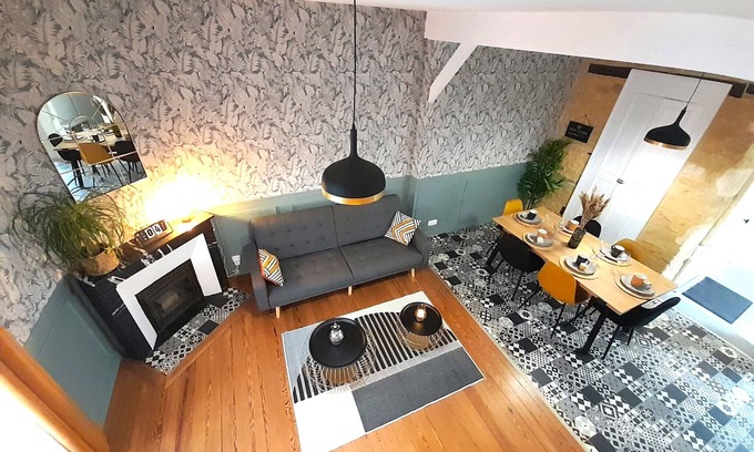 Chateauroux Apartamento | "L’O’thentik’ Duplex" 7 pers-wifi-terrasse-Chtx