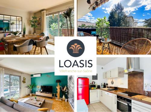 Villefranche-sur-Saone Apartamento | L'Oasis -T4 Garage Clim Terrasse WIFI Centre-Ville