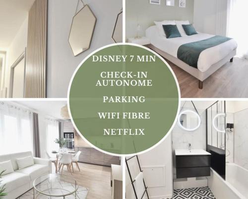 Bailly-Romainvilliers Apartamento | L'Olivier Centre ville Parking Disneyland 4 personnes et 1 bébé