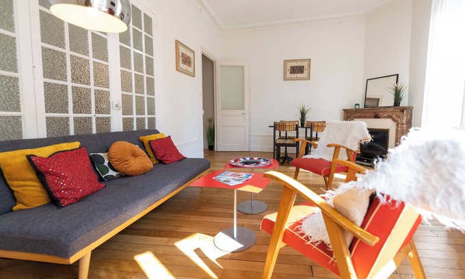 Cret de Roc Apartamento | La Bohème - Warm, tastefully decorated apartment in Saint-Étienne