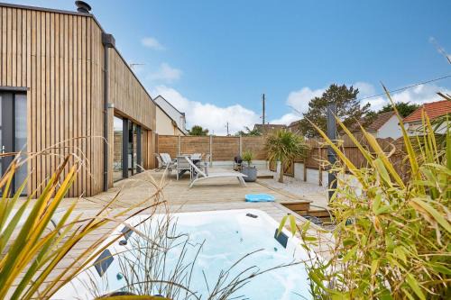 Barneville-Carteret Casa | La Bouteille à la Mer-Maison darchitecte jacuzzi
