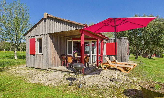 Salignac-Eyvignes Chalet De Esquí | La Brousse nº1 - piscina - 5 pers. con jardín