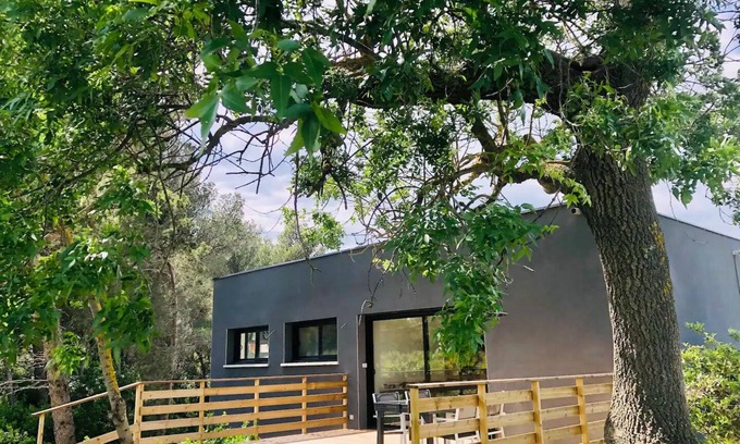 Durban-Corbieres Casa | « La Cabane » Mur de Verre Xxl, vue Panoramique