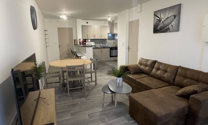 Yvre-l'Eveque Apartamento | La Feuillette - Cosy - Wifi - 4p - Rêve au Mans