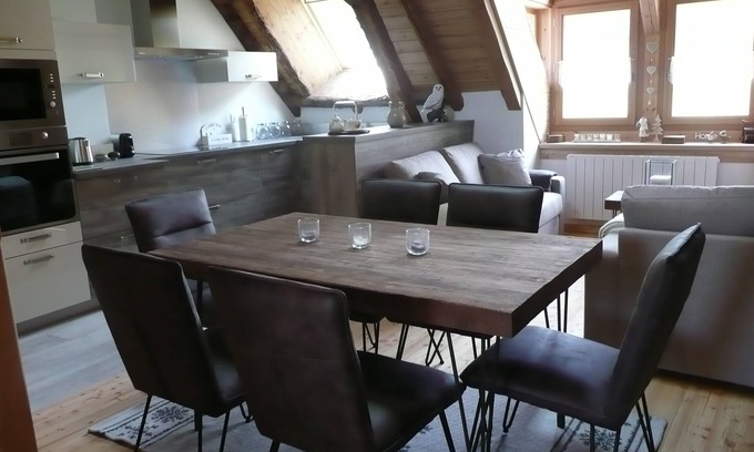 Monetier-les-Bains Chalet De Esquí | La Grange St. Antoine - Apart-chalet n ° 2, 4 estrellas, jardín privado vallado