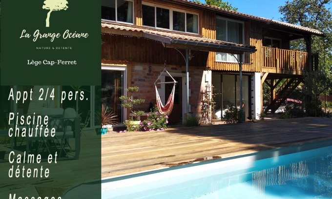 Lege-Cap-Ferret Apartamento | La Grange Océane SPA & Piscine chauffée en saison