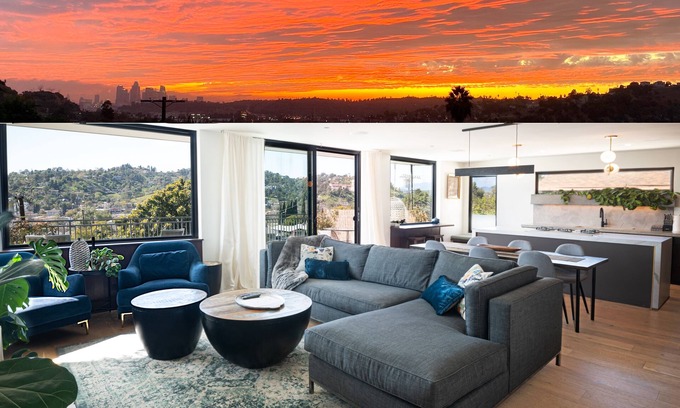 Montecito Heights Casa | LA Hillside House dramatic views, super clean. 2bed/2bath