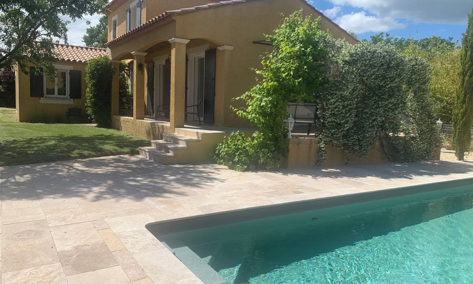 Arpaillargues-et-Aureillac Villa | LA LEZARDIERE. Bonita villa, gran piscina privada a 5 km de Uzès para 6/8 pers
