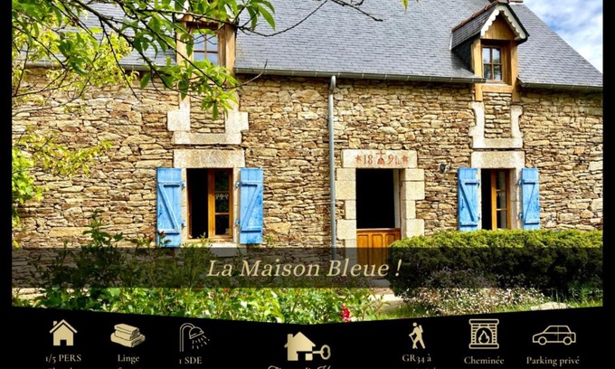 Kerherou Casa | LA MAISON BLEUE,authenticité, nature, simplicité, 2-5 personnes, Moëlan sur Mer
