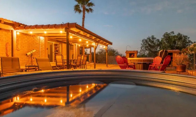 Borrego Springs Casa | La Paz - Adobe desert home on 6 acres, hot tub, cowboy pool, hiking