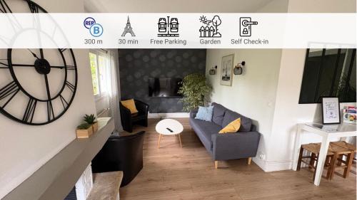 Bures-sur-Yvette Apartamento | La Prairie - 4 chambres, parking, jardin