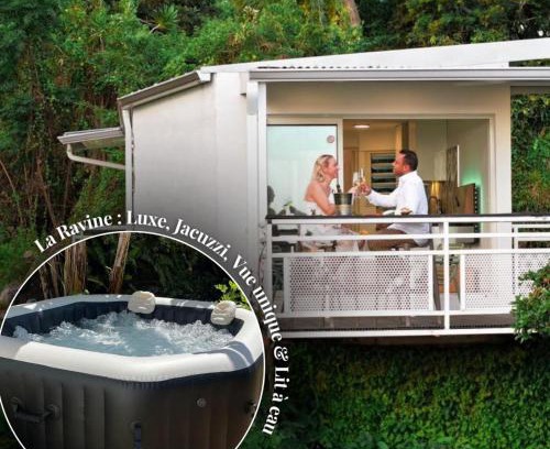 Petite-ÃŽle Casa | La Ravine, Luxe, avec Jacuzzi, Vue unique et Lit à eau