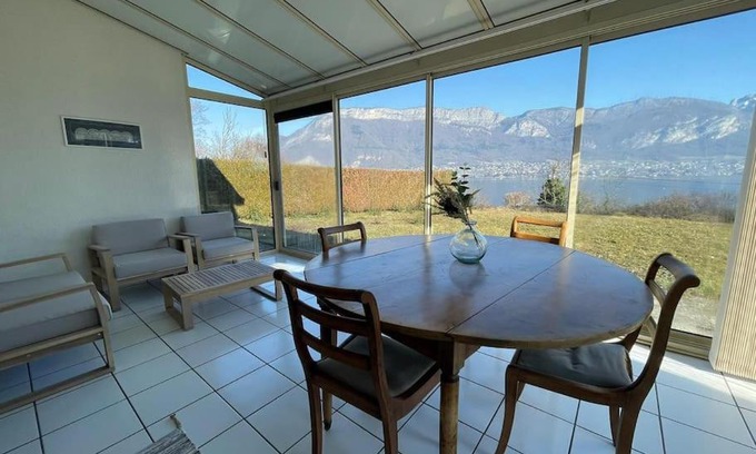Sevrier Casa | La Roselière Sud, vue lac & jardin