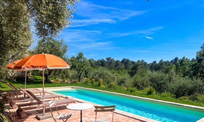 Saint-Cezaire-sur-Siagne Casa | La ruche d'or : Mazet with 3 bedrooms - swimming pool