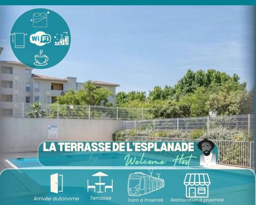 Celleneuve Apartamento | La Terrasse de L’esplanade, confort & terrasse