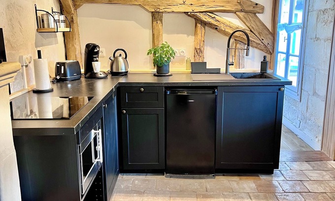 Chinon Apartamento | La Tour de L'horloge, Appartement Typique de la Ville, vue sur le Château