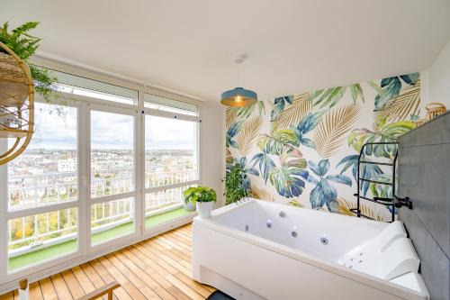 Saint-Brieuc Apartamento | La Vigie - Appt avec jolie vue sur ville