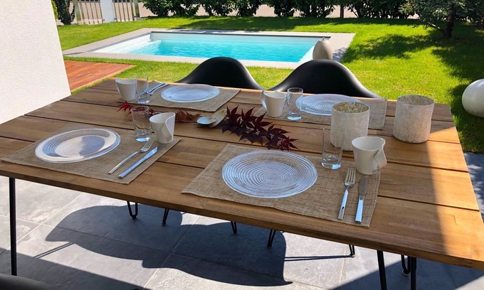 Weil am Rhein Apartamento | La Vigna - Living - with exclusive outdoor pool and sauna