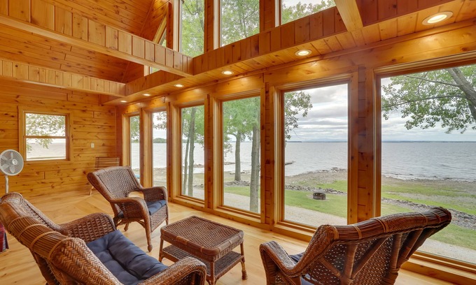 St. Albans Cabina | Lake Champlain Vacation Rental with Boat Dock!