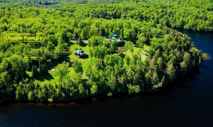 Hyde Park Casa | Lake Front Guest Home, on 16 acre Estate, lake and mountain views near Stowe, VT