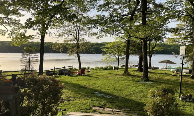 Milford Casa | Lake front on glacial lake, swimming, boating, fishing. Floating dock