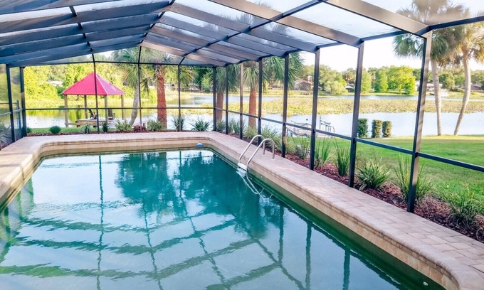 Inverness Casa | Lake Front, Pool Home with Boat Dock