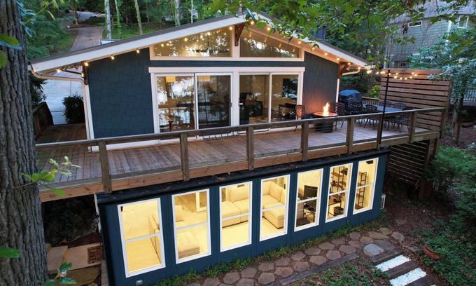 Cumming Casa | Lake Lanier Lodge - Dock, Views, & Fire Pit