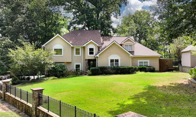 Buford Casa | Lake Lanier Waterfront Home with view of Lanier Islands Bridge