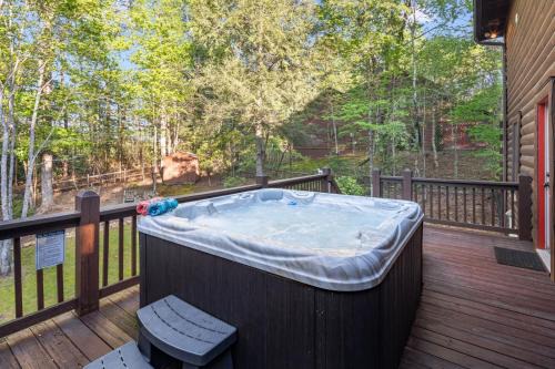 Lake Lure Casa | Lake Lure Oasis in the Woods w/Hot Tub & More!