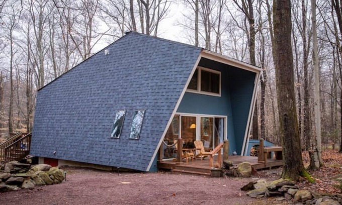 Pocono Pines Cabina | Lake Naomi A-Frame Cabin, Pet Friendly,